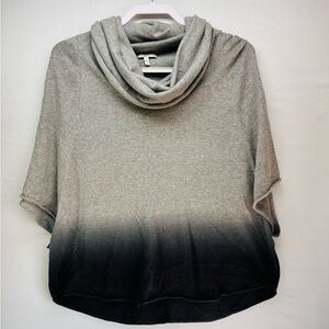 Joie Gray and Black Ombre Cowl Neck Sweater